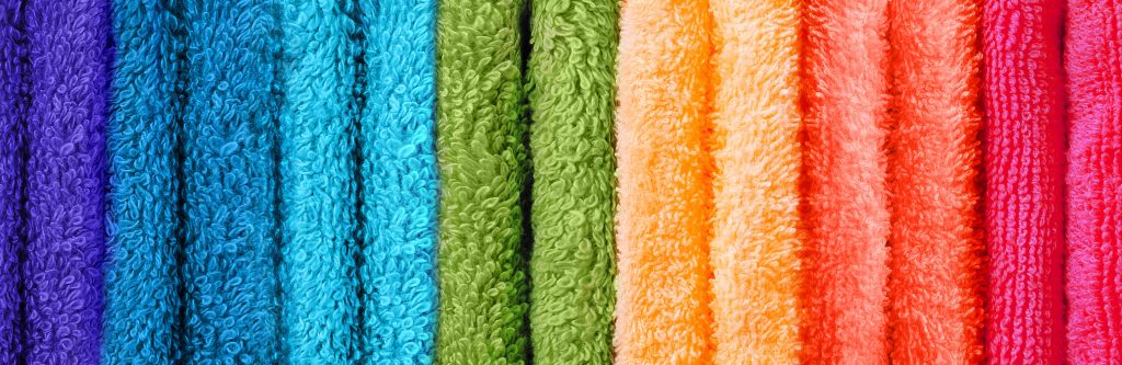 Coloured towels